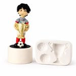 Molde de Silicone Taça / Trofeu e Bolas de Futebol