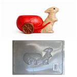 Forma Coelho da Páscoa Com Carroça 1 Cav Simples C-60530