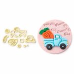 Cortador Páscoa - Carro Com Cenouras 6,5cm