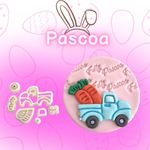 Cortador Páscoa - Carro Com Cenouras 6,5cm