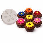 Molde De Silicone Flores Diversas Mod 1