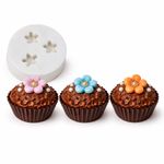 Molde de Silicone 3 Mini Flores