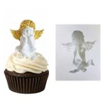 Molde de Silicone Religião - Anjo Anjinho Pensativo Mod 3