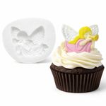 Molde de Silicone Anjo com Corneta para Decorar