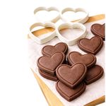 Cortador 4 Coração Corações 3,5cm Para Biscoitos e Doces