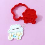 Cortador e Marcador Nuvem Chuva de Amor 5cm