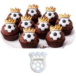 Cortador Bola de Futebol Com Coroa 4cm