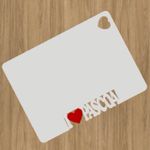Base em MDF Modelo Retangular Love Páscoa Branca