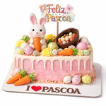 Base em MDF Modelo Retangular Love Páscoa Branca
