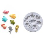 Molde de Silicone Fundo do Mar 7 Modelos #1