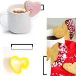 Cortador Coração Xicara Para Decorar Biscoitos 