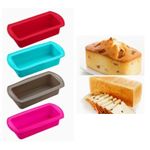 Forma de Silicone Para Bolo Pão Retangular