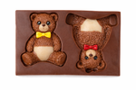 Molde de Silicone Casal de Ursos (Urso e Ursa)