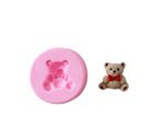 Molde de Silicone Mini Urso Com Gravata