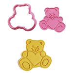 Cortador e Marc Dia dos Namorados - Urso Coração Sentado 6cm