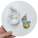 Molde De Silicone Foca Circo Para Decorar Doces