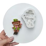 Molde De Silicone Urso na Roda Circo Para Decorar Doces