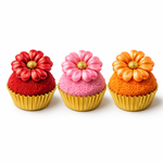 Molde de Silicone Flores Coração 3 Cav