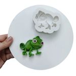 Molde de Silicone Enrolado Rapunzel Pascal 6cm