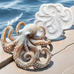 Molde de Silicone Polvo Fundo do Mar para Decorar  9.4cm