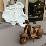 Molde de Silicone Vespa Moto Lambreta para decorar Doces 