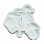 Molde de Silicone Vespa Moto Lambreta para decorar Doces 