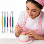 Kit de Estecas Para Confeitaria e Artesanato 5 Pçs