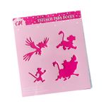Stencil Silhuetas do Rei Leão para Decorar Cupcake  Pirulito