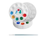 Paleta e Pincel de Pintura Para Decorar Para 10 Cores Paleta 