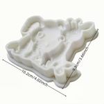 Molde de Silicone Girafa e Elefante Cha de Bebe para Decorar