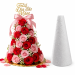 Torre Cone de Isopor Para Doces Donuts e Bombons 1 Un