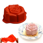 Forma de Silicone Mini Rosa para fazer Doces e Bolo
