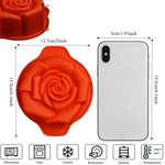 Forma de Silicone Mini Rosa para fazer Doces e Bolo