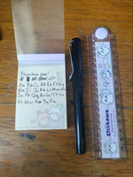 Kit Caneta-tinteiro c/ 10 tinta  substituível recarga  0,38 mm papelaria 