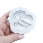 Molde de Silicone Camisa Bola Chuteira Copa Decorar Doces