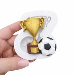 Molde de Silicone Futebol Frofeu e Bola Copa Decorar Doces