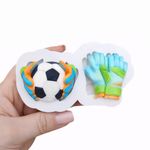 Molde de Silicone Futebol Luva e Bola Decorar Doces