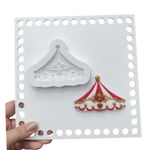 Molde de Silicone Tenda De Carrossel Circo para  Doces