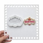Molde de Silicone Circo Bilheteria Letreiro para Doces