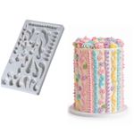 Molde de Silicone Acabamento para Bolos Bico de Confeitar 