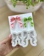 Molde de Silicone Com Laço Duplo para Decorar Doces