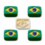 Ejetor / Cortador Brigadeiro Bandeira Futebol Brasil Brigadeiro