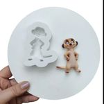 Kit Moldes de Silicone Rei Leão 6 Pçs para Decorar Doces