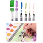 Kit com 6 Canetas Pincel Aquarela Recarregável p/ Pintura