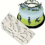 Molde de silicone tema futebol para Decorar Doces