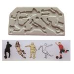 Molde de silicone tema futebol para Decorar Doces