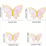 Kit c/ 10 Enfeites para Topo Bolo Borboletas Rosa ou Lilas