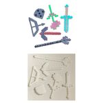 Molde de Silicone Itens Minecraft 6 Cav