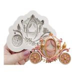 Molde de Silicone Carruagem Encantada Princesa Cinderela