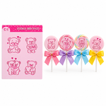 Stencil Ursinho Urso Namorado do Amor para Decorar Doces